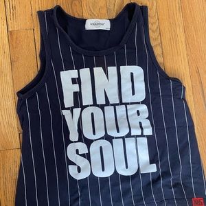 SOULCYCLE blue top size Small